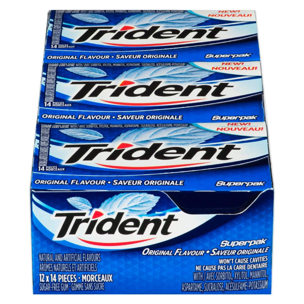 Trident Bubble Gum - 12 Count