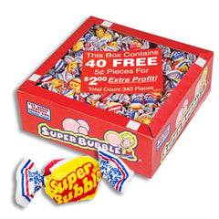 Super Bubble Gum - 340 Count