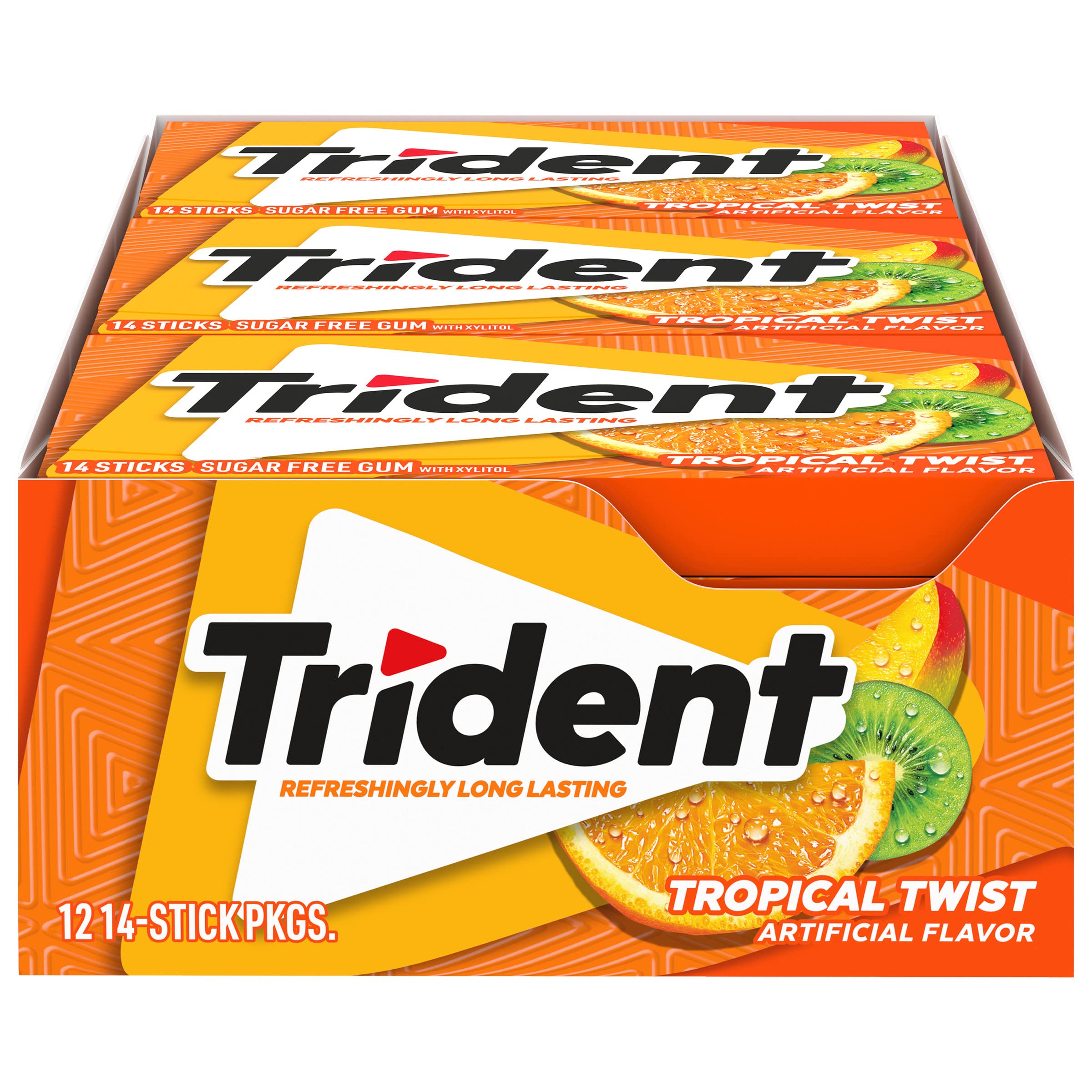 Trident Bubble Gum - 12 Count