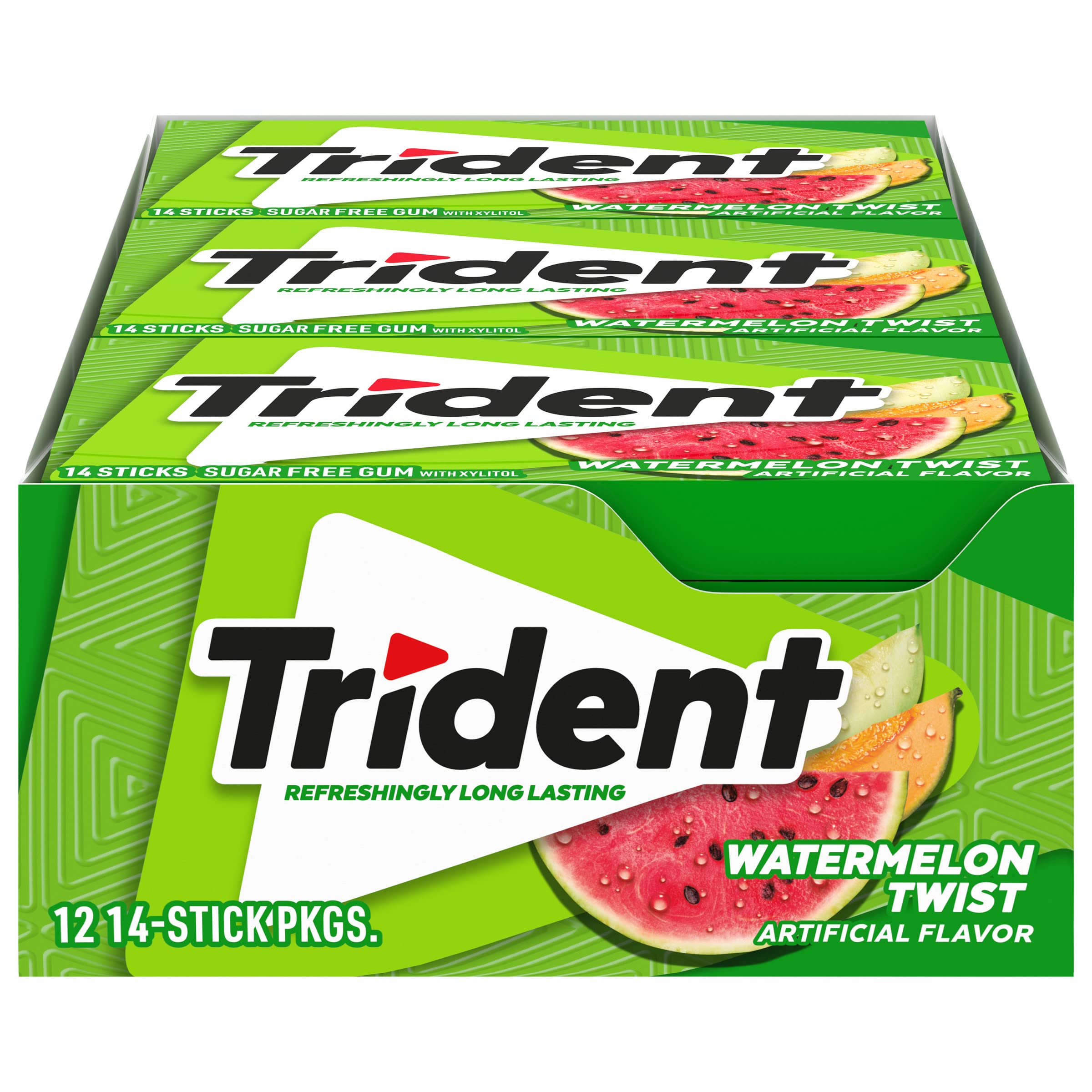 Trident Bubble Gum - 12 Count