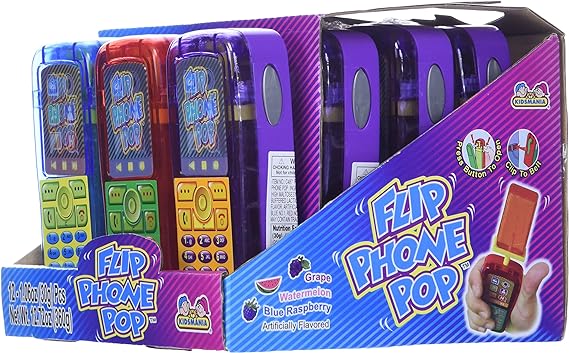 Flip Phone Bubble Gum 12 Ct