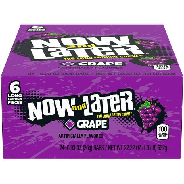 Now & Later Candy - 24 Count